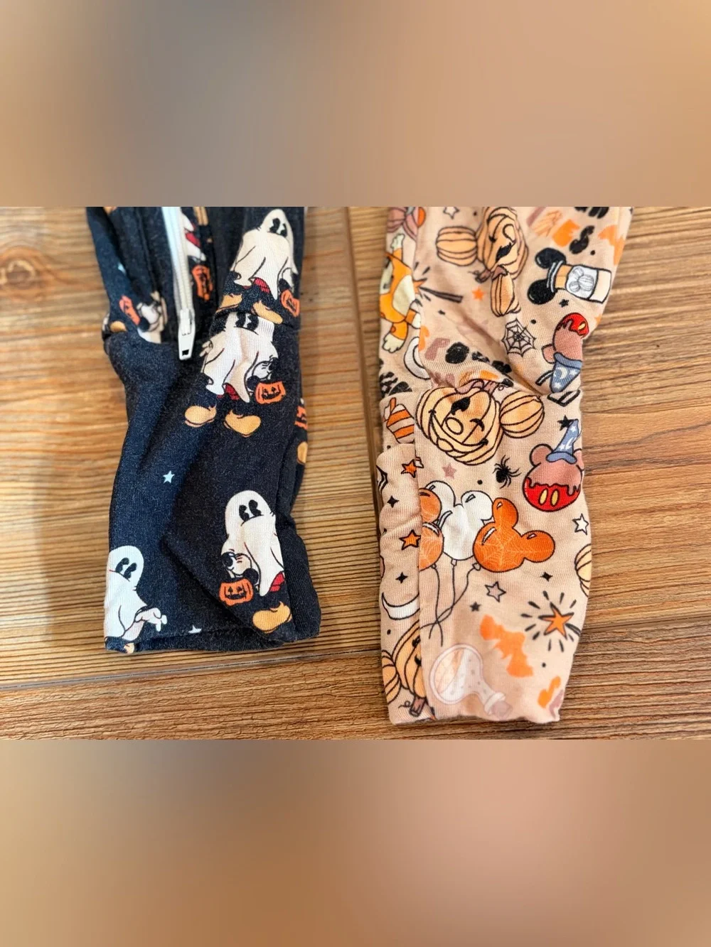 Two Bamboo Halloween Mickey Inspired Zippy Pajamas size 3-6 months Unisex